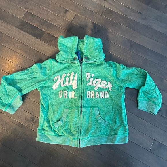 4T Double Hood Style - Green Boys Zip Up Hoodie - Picture 5 of 9